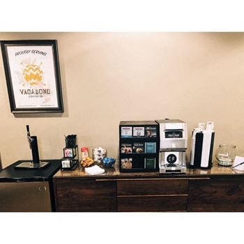 The carling apartments resident coffee bar